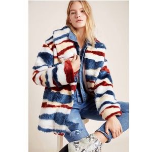NWT Anthropologie Leona Faux Fur Coat - Large